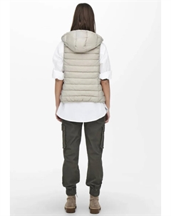 Стеганый жилет "ONLNEWTAHOE HOOD WAISTCOAT OTW NOOS", цвет Pumice Stone Only