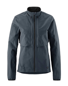 Велокуртка "LANZADA", женская куртка 2-в-1, ветрозащитная велокуртка с задним карманом, ветровка, синий Gonso