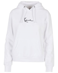 Длинный свитер " Unisex KKWQ32004WHT SMALL SIGNATURE HOODY WHT", белый Karl kani