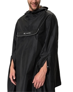 Дождевик "VALDIPINO PONCHO", с капюшоном, черный Vaude