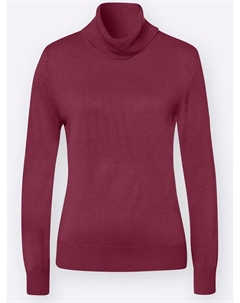 Свитер с высоким воротником "Пуловер", бордовый Classic basics