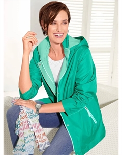 Функциональная куртка с капюшоном, зеленый Classic basics