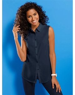 Классическая блузка-топ Basics, цвет морской волны Classic basics