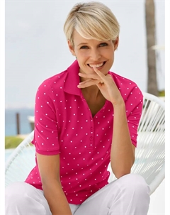 Рубашка-поло "Poloshirt", цвет Cyclam-Getupft Classic basics