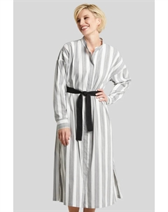 Платье-рубашка из эластичной хлопчатобумажной ткани, серый Bugatti