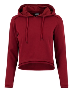 Свитер с круглым вырезом " Ladies Cropped Terry Hoody", цвет Burgundy Urban classics