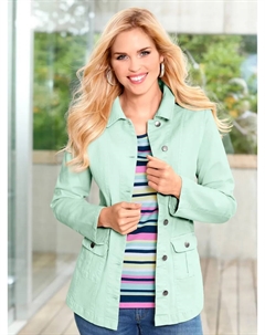 Джинсовая куртка, без капюшона, мятный Classic basics