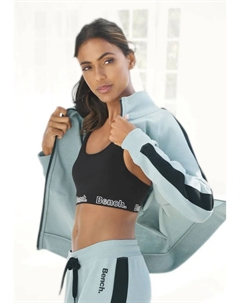 Толстовка для домашней одежды, с полосками по бокам и воротником-стойкой, костюм для отдыха Loungewear, черный Bench