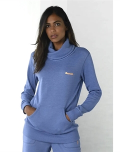 Длинный свитшот для отдыха "с многослойным воротником-стойкой" и карманом-кенгуру, одежда для отдыха, костюм для отдыха Loungewear, джинсовый Bench