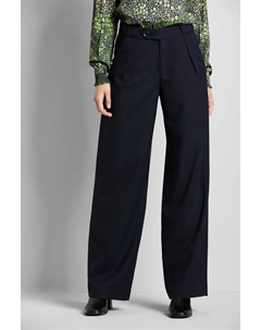 Брюки с 5 карманами, прямые брючины, цвет морской волны Bugatti