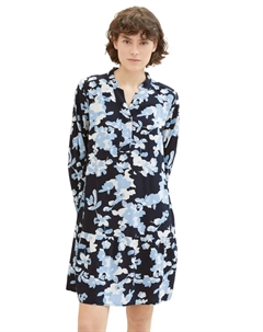 Платье-туника с принтом по всей поверхности, синий Tom tailor