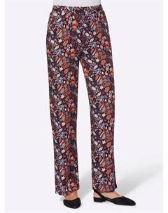Тканые брюки, цвет Marine-Papaya-Bedruckt Classic basics
