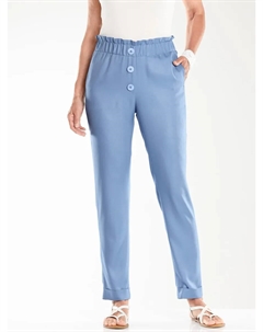 Брюки без застежки, синий Classic basics