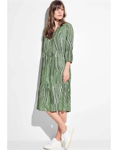 Платье-туника из вискозы, хаки Cecil