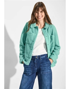 Короткая куртка, без капюшона, с планкой на пуговицах, зеленый Cecil