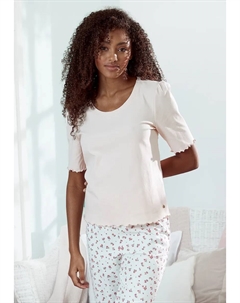 Пижамный топ с объемными рукавами, розовый S.oliver