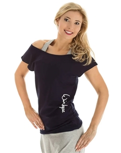 Рубашка оверсайз "WTR12", танцевальный стиль, синий Winshape