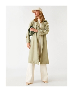 Тренч - Хаки - Двубортный Koton