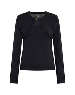 Тонкий вязаный свитер Sweater, черный Faina