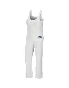 Женская одежда от Erin Andrews, кремовый комплект из топа на бретельках и брюк кремового цвета Seattle Seahawks размера плюс Unbranded