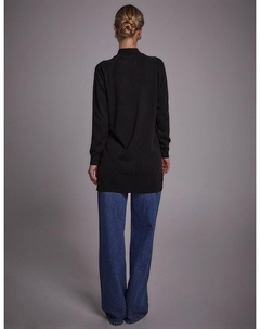 Полуводолазка Трикотажная Туника Черная Kayra