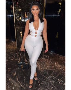 Комбинезон NJ9044N, белый Fashion nova