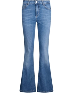 Синие расклешенные джинсы, синий Liu jo