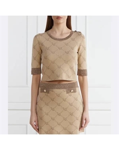 Укороченный свитер, коричневый Liu jo