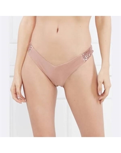 Бразильские плавки бикини с v-образным вырезом и пайетками, розовый Guess