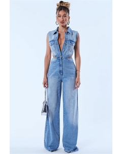 Комбинезон KL1680JS, синий Fashion nova