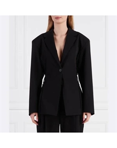 Элегантный жакет свободного кроя Almere, черный Hugo