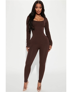 Комбинезон JP4107, шоколад Fashion nova