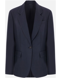Однобортный пиджак, синий Brunello cucinelli
