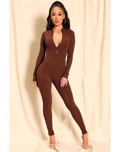 Комбинезон JP2122FN, шоколад Fashion nova