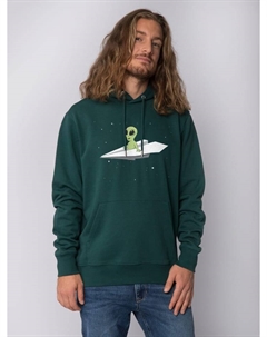 Толстовка Sweatshirt Alien on a paper plane, цвет Glazed Green Watapparel