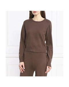 Свитер обычного кроя, коричневый Liu jo