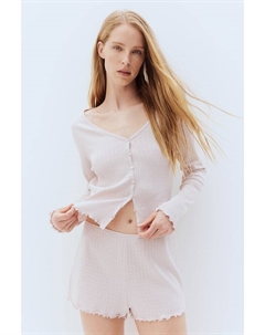 Пижама с узором пуанты, розовый H&m