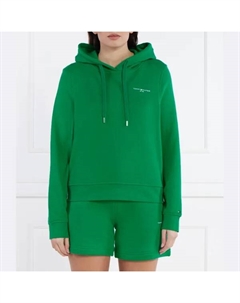 Толстовка мини-боди свободного кроя с логотипом, зеленый Tommy hilfiger