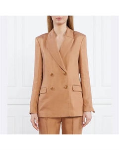 Элегантный пиджак приталенного кроя с добавлением белья, бежевый Liu jo