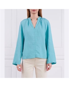 Льняная блузка оверсайз приталенного кроя, синий Marc o'polo