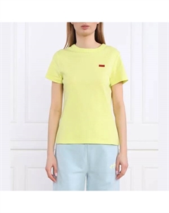 Футболка Classic tee_1 стандартного кроя, зеленый Hugo