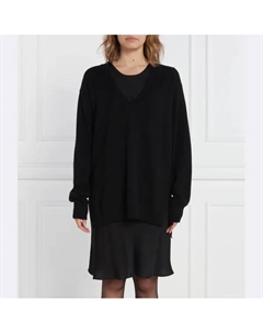 Платье с добавлением шерсти и кашемира., черный Twinset