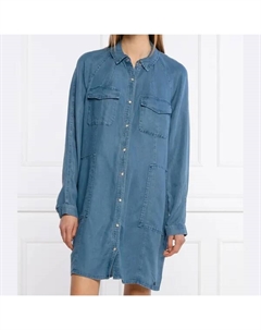 Платье из тенселя, синий Superdry