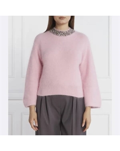 Шерстяной свитер обычного кроя, розовый Liu jo