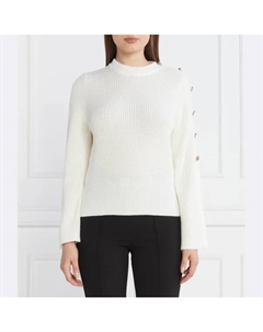 Свитер обычного кроя с добавлением шерсти, белый Liu jo