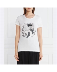 Футболка стандартного кроя, белый Liu jo