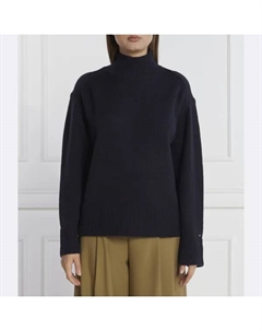 Водолазка свободного кроя с добавлением шерсти, синий Tommy hilfiger