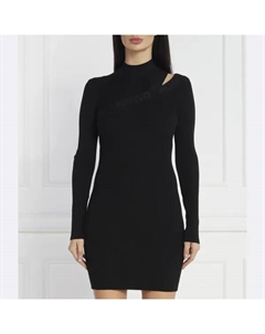 Платье с разрезом, черный Hugo