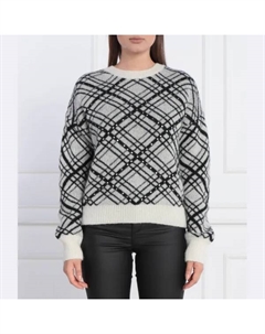 Свитер обычного кроя с добавлением шерсти, белый Liu jo