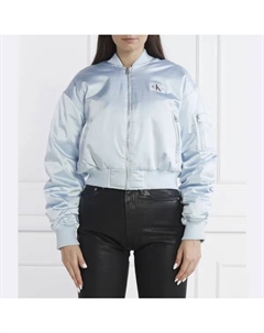 Укороченный бомбер, синий Calvin klein